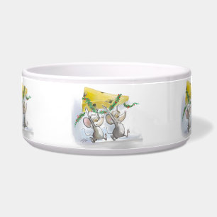 Écuelle Merry Mice Mic & Mac Holiday Pet Bowl