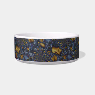 Écuelle Métal Moulé or et argent bleu