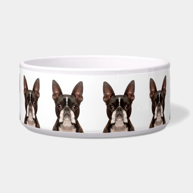 Écuelle Mete Amusant Boston Terrier Chien race Motif (Devant)