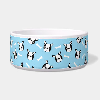 Écuelle Mignon motif de Bulldog français et os