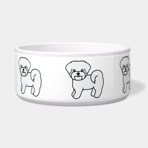 Écuelle Mignons Chiens de Dessin Animé Race Maltaise Chien