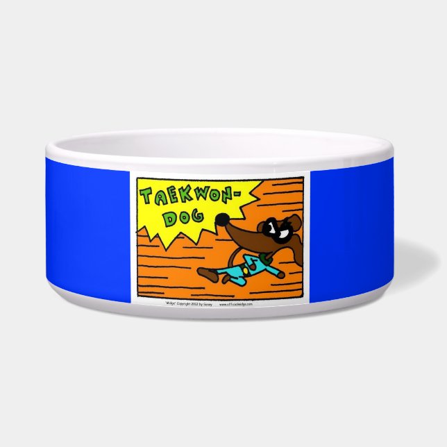 Écuelle Milieu TAEKWON-DOG - Bleu (Devant)