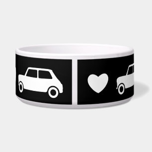 Écuelle Mini Coeurs de voiture Noir