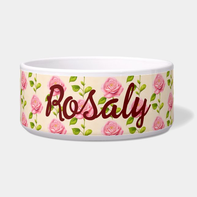 Écuelle Modèle de roses rose pink (Devant)
