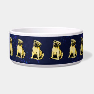 Écuelle Mon bébé pug couleur crème