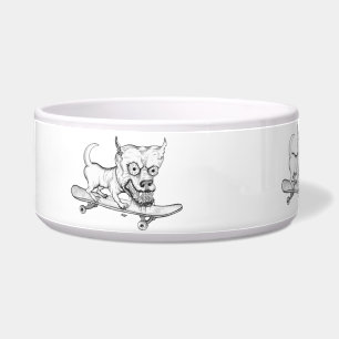 Écuelle Mon petit chien adoré - dessin au crayon