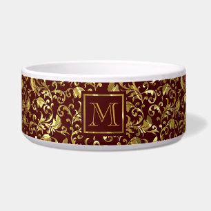Écuelle Monogramme Brown foncé et Vintage doré