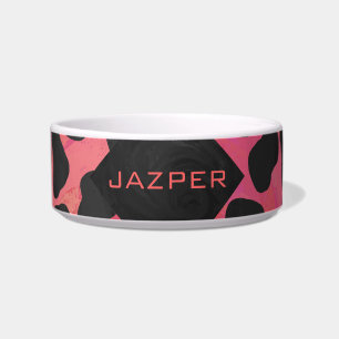 Écuelle Monogramme Dalmatien Noir et Rouge