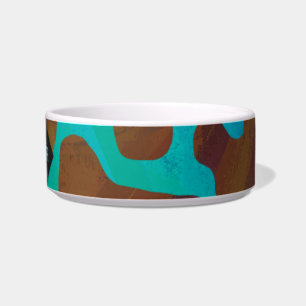Écuelle Monogramme Vache Impression Brown et Turquoise