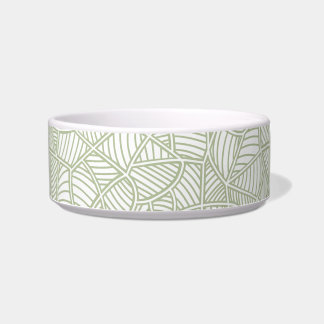 Écuelle Mosaïque feuille aléatoire vert pâle