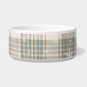 Écuelle Motif à carreaux et flocons de neige Cozy Design