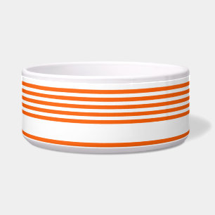 Écuelle Motif à cinq bandes orange et blanc