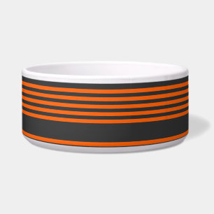 Écuelle Motif à cinq bandes orange et charbon de bois