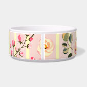 Écuelle Motif à rayures florales rose pâle (Dos)