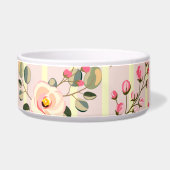 Écuelle Motif à rayures florales rose pâle (Droite)