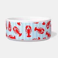 Motif animal de homard rouge sur les rayures