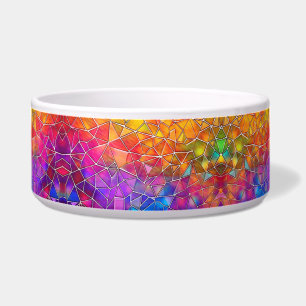 Écuelle Motif arc-en-ciel en verre tendu