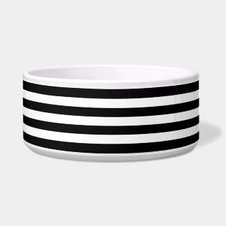 Écuelle Motif Black White Stripes {choisissez votre couleu