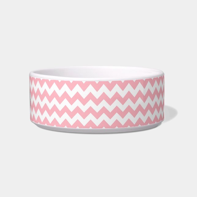 Écuelle Motif blanc rose Chevron Zig-Zag (Droite)