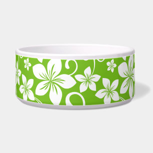 ÉCUELLE MOTIF BLUE HAWAII SUR CITRON