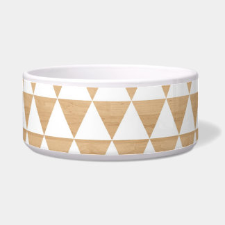Écuelle Motif chic géométrique en bois tribal moderne des