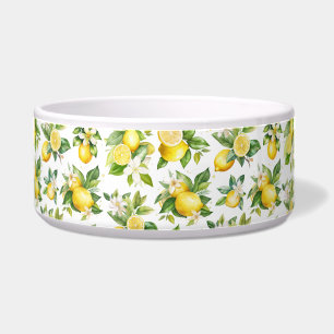 Écuelle Motif citron, Fleurs de citron, Feuilles, Citrus