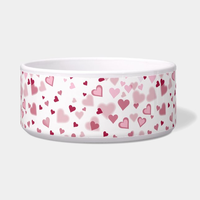 Écuelle Motif Cœurs Adorables Rose (Devant)