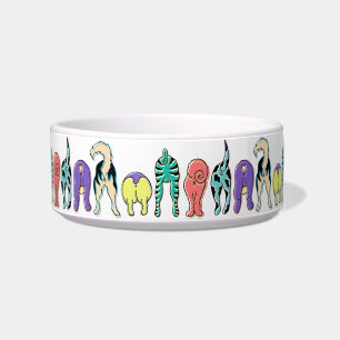Écuelle Motif coloré des boutons de chien