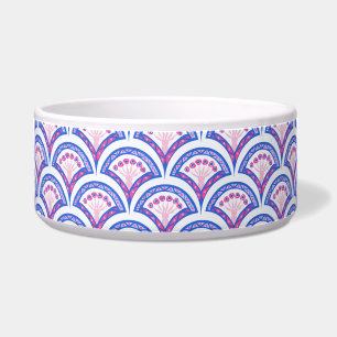 Écuelle motif damassé floral bleu