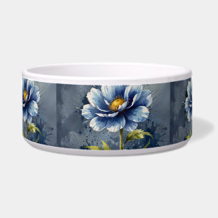 Écuelle Motif d'aquarelle de fleurs bleues
