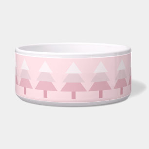 Écuelle Motif d'arbre de Noël mignon rose Ombre
