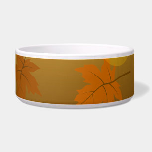 Écuelle Motif d'automne avec feuilles d'érable en chute et