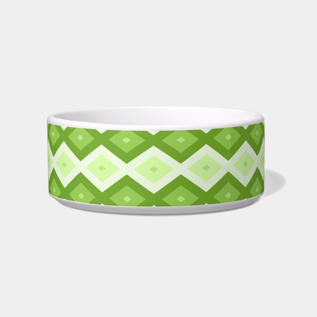Écuelle Motif de diamant vert Chartreuse (Devant)