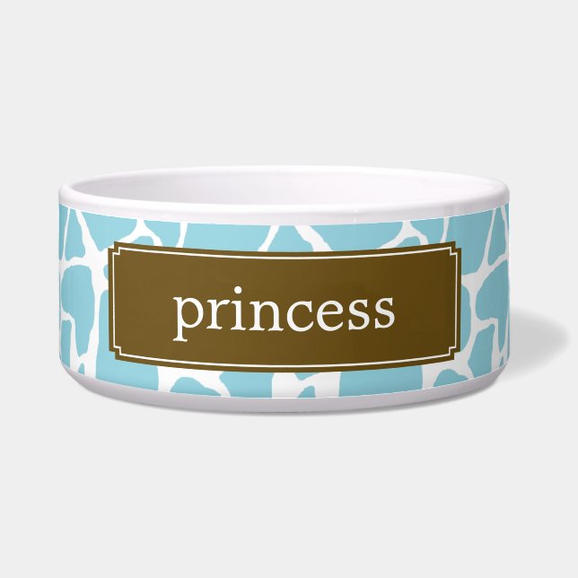 Écuelle Motif de la Giraffe bleue (Devant)