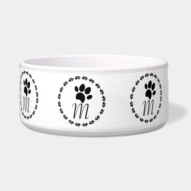 Écuelle Motif de nom de logo circulaire d'empreinte de pat (Devant)