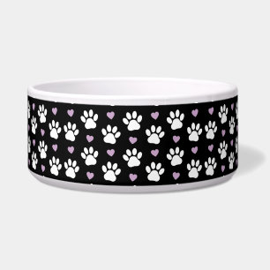 Écuelle Motif de patte, Pattes de chien, Pattes blanches,