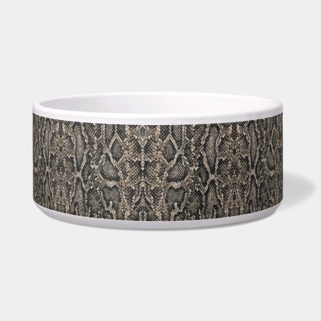Écuelle motif de peau de serpent brun | (Gauche)