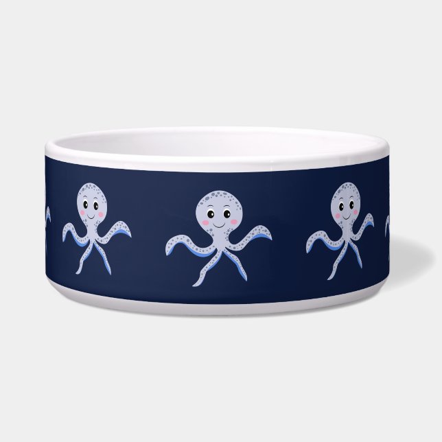 Écuelle Motif de Pieuvre Mignonne (Devant)