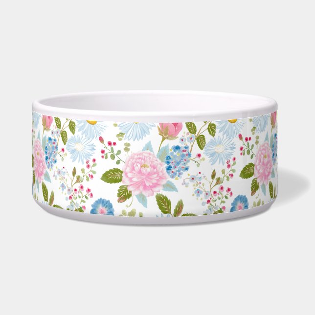Écuelle Motif de pivoines roses  (Devant)