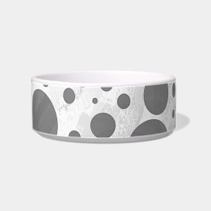 Écuelle Motif de points Polka gris ardoise