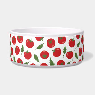 Écuelle Motif de tomate rouge tiré à la main