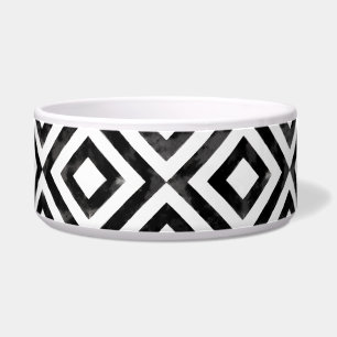 Écuelle Motif diamant noir et blanc