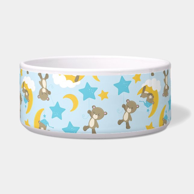 Écuelle Motif D'Ours, Mignonnes Ours, Nounours, Étoiles (Devant)