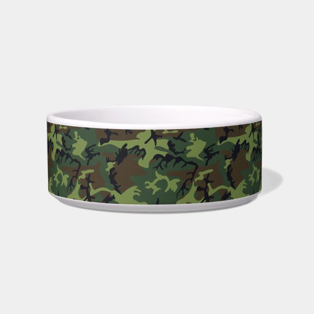 Écuelle Motif du Camouflage Vert, Motif militaire, Armée (Devant)