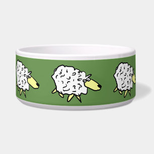Écuelle Motif du mouton. Collie frontalier ou chien mouton