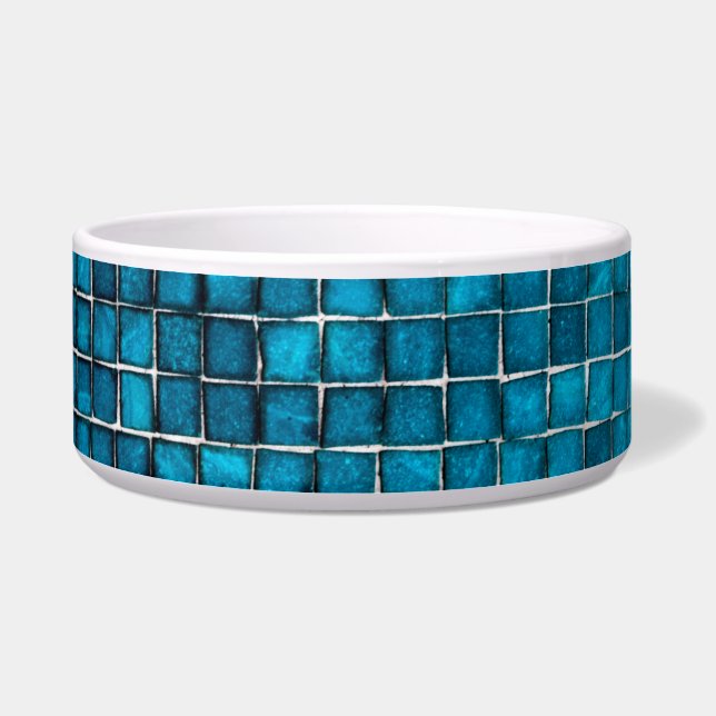 Écuelle Motif en mosaïque bleue (Gauche)