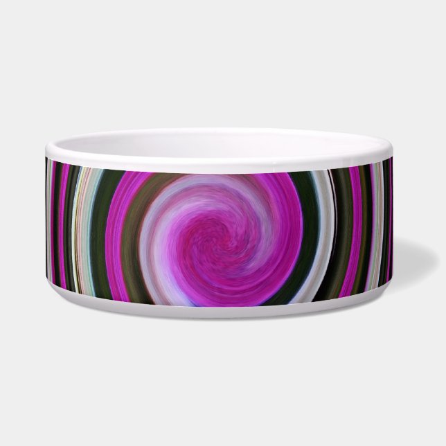 Écuelle Motif en spirale violette (Devant)