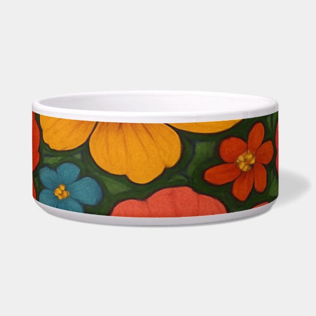 Écuelle Motif Fleur sauvage transparent (Devant)