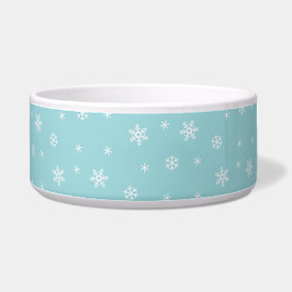 Écuelle Motif Flocon de Neige Cyan pour les Fêtes