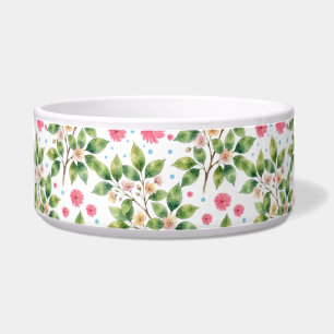 Écuelle Motif floral de branche de fleur à l'aquarelle